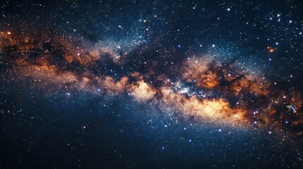Fototapeta premium A Cosmic Tapestry of Stars and Nebulae