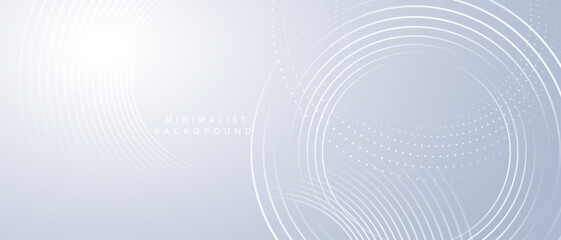 Modern abstract background with circle lines. Digital or Technology concept. vector illustration.