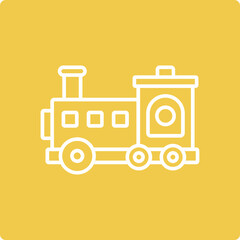 Obraz premium Toy Train Icon
