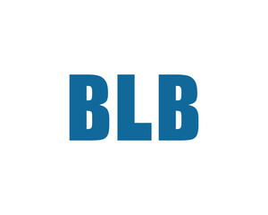 BLB Logo design vector template. BLB