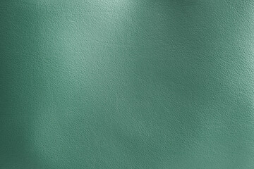 Sage color leather as background, closeup view