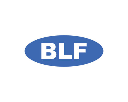 BLF logo design vector template. BLF