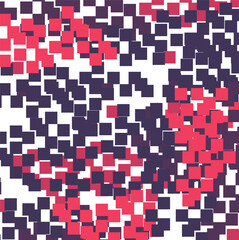 Beautiful pixel art in the form of a cluster of colored squares or tiles.