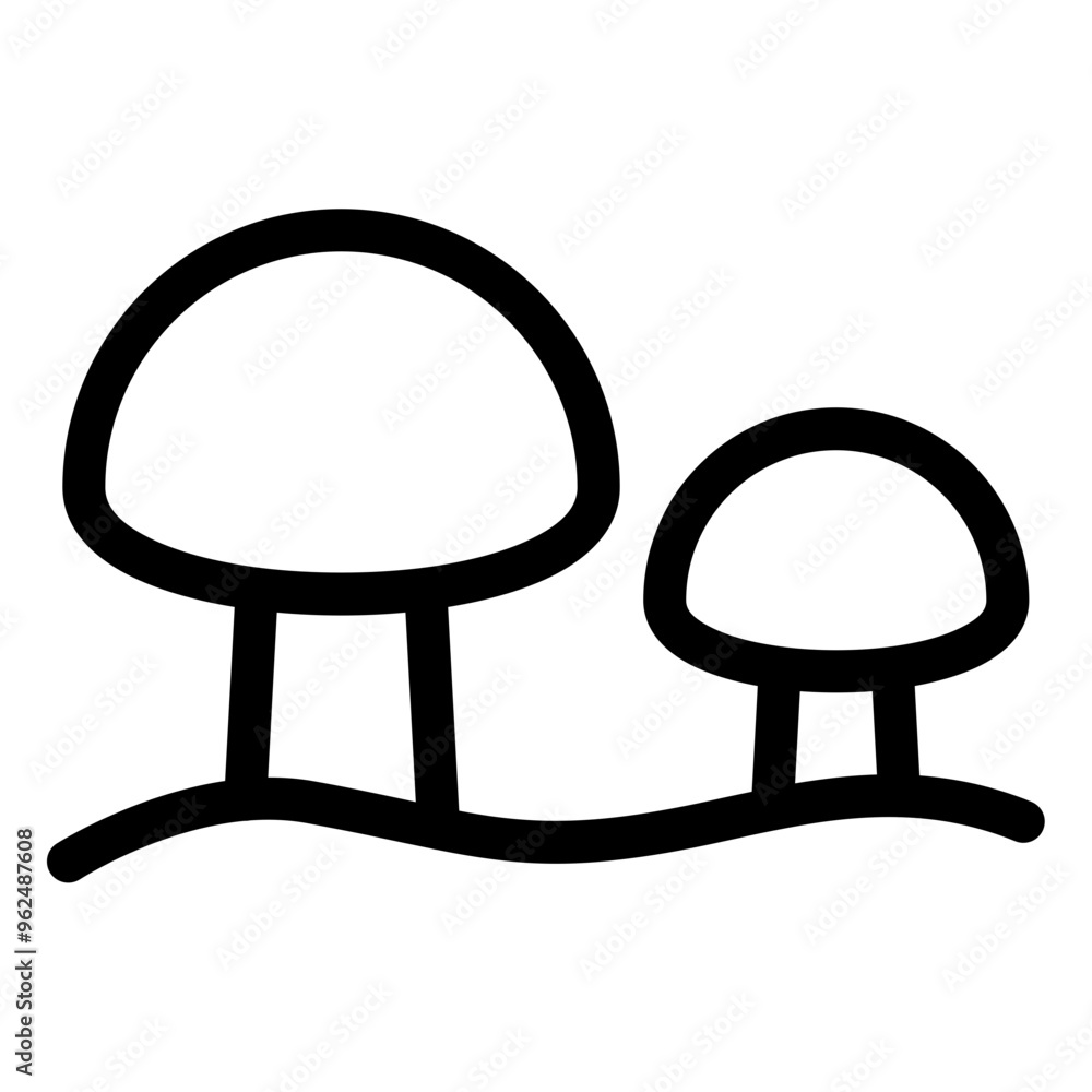 Poster mushroom icon