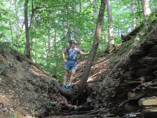 Woman in the forest