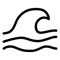 sea wave icon 