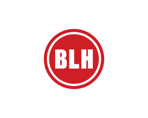 BLH logo design vector template. BLH