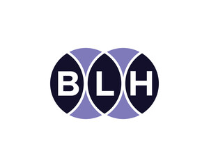 BLH logo design vector template. BLH