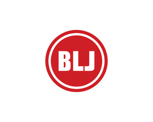 BLJ logo design vector template. BLJ