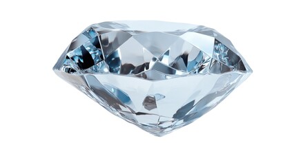 A diamond is shown in a clear case