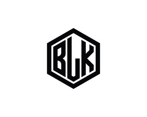 BLK logo design vector template. BLK