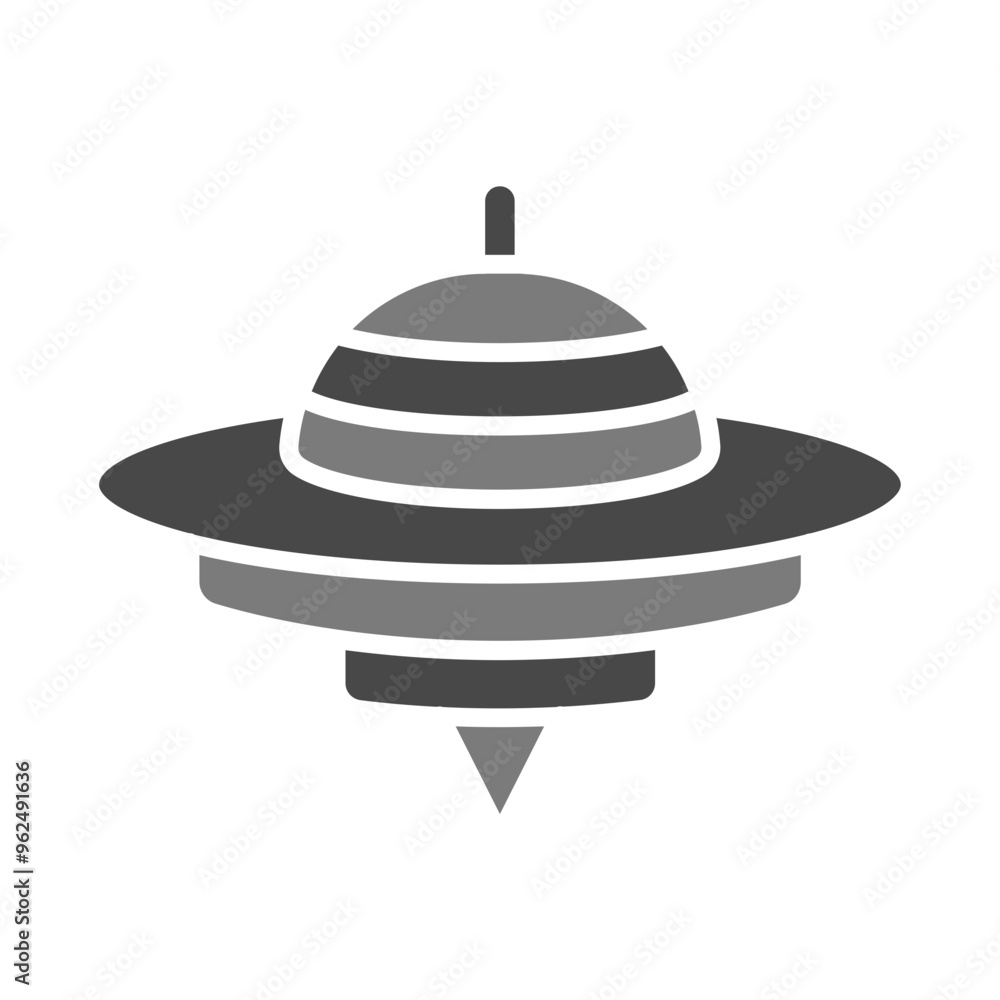 Sticker Spinning Top Icon