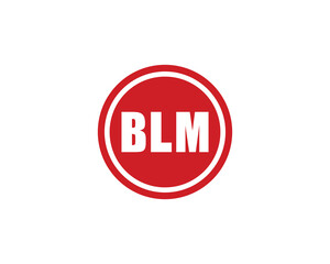 BLM Logo design vector template. BLM