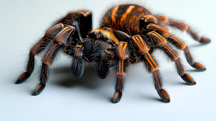 Tarantula spider isolated on a white background