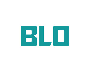 BLO logo design vector template. BLO