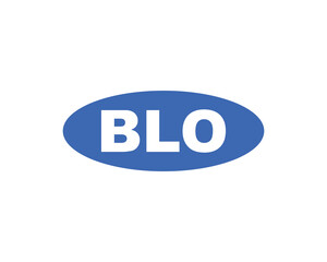 BLO logo design vector template. BLO