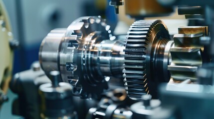 Fototapeta premium Close-up of a Gear Machine