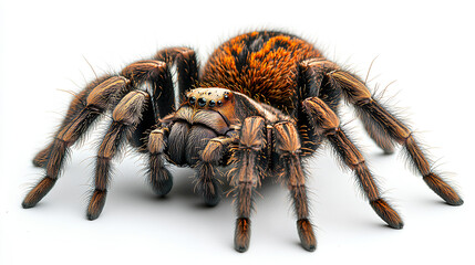 Fototapeta premium Tarantula spider isolated on a white background