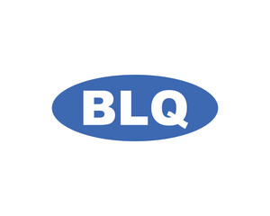 Fototapeta premium BLQ logo design vector template. BLQ