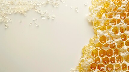 Royal jelly, border, background wallpaper, blank in the middle, minimalism, negative space, used for postcard template