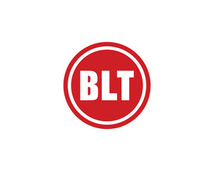 BLT Logo design vector template. BLT