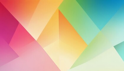 Obraz premium Abstract background with overlapping geometric shapes in a gradient of vibrant colors.