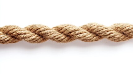 Twisted Rope Isolated on White Background