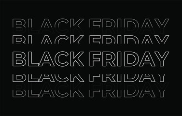 Obraz premium Black friday banner. Vector illustration. Black Friday sale 
