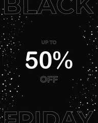 Black friday banner. Vector illustration. Black Friday sale	
