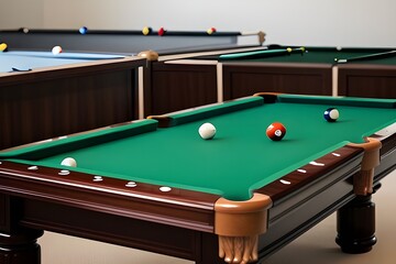 Colorful Billiard Balls on White Background