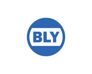 BLY Logo design vector template. BLY
