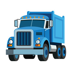 vector a large truck on white background