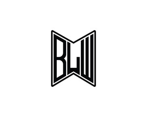BLW logo design vector template. BLW