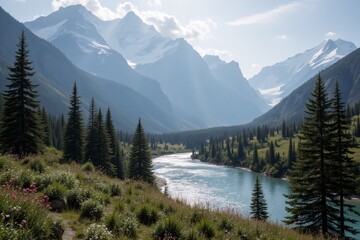 landscape, sky, grass, nature,
