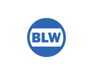 BLW logo design vector template. BLW