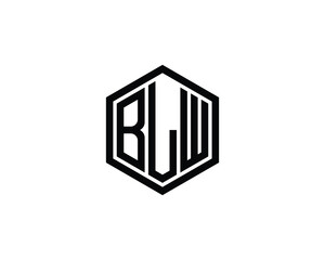 BLW logo design vector template. BLW