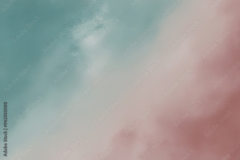 Poster dusty rose and teal soft pastel gradient backdrop with textured effect for a charming website header