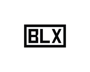 BLX logo design vector template. BLX