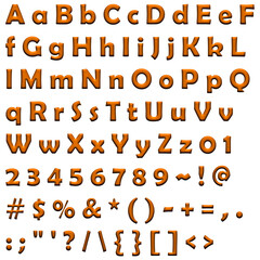 Decorative Alphabet and Numbers Set