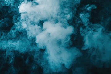 Attract Smoke on Black Background, Smoke, Dust Explosion on Black Background, Copy Space...,  with generative ai