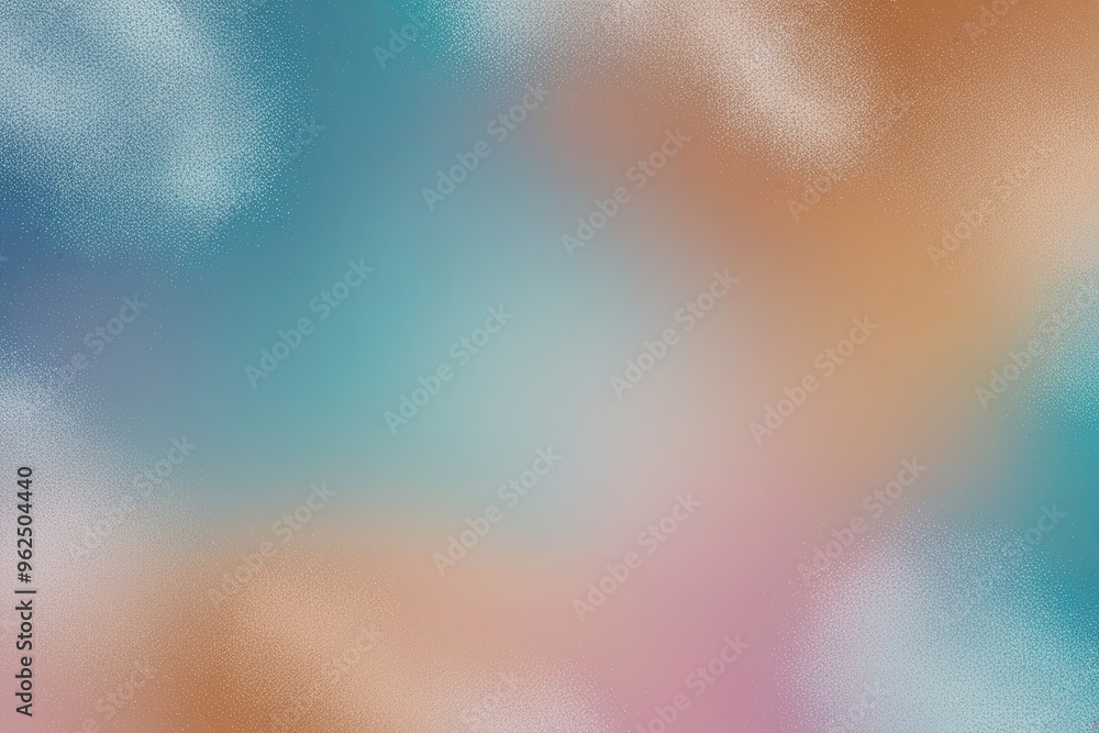 Poster blush russet sky blue pastel gradient background with noise texture for creative website header desi