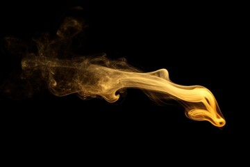 Fototapeta premium Attract Smoke on Black Background, Smoke, Dust Explosion on Black Background, Copy Space..., with generative ai