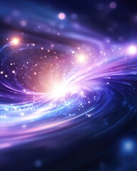 Obraz premium A mesmerizing cosmic swirl of colors, light, and energy, evoking a sense of wonder and exploration in the universe.
