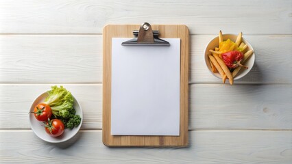 Clipboard with A4 blank paper for food menu mockups and more, restaurant, menu, mockup, blank paper, clipboard, design