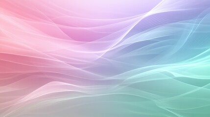 Fototapeta premium Abstract waves in soft pastel colors.