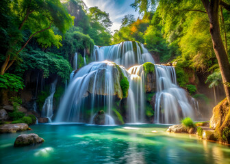 Fototapeta premium waterfall in the forest