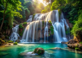 Fototapeta premium waterfall in the forest