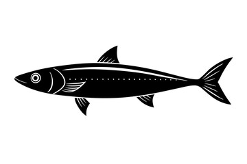 sardine silhouette vector illustration