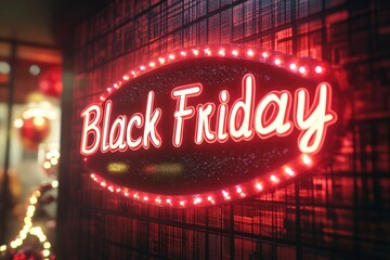 "Black Friday" text on black slate background,3d rendering with generative ai