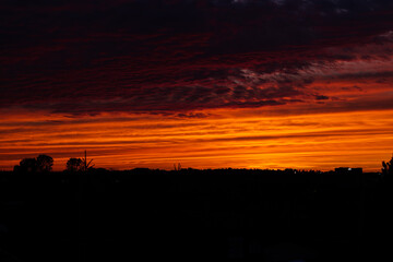 Fototapeta premium sunset in the city